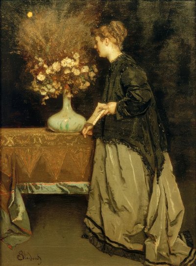 A. Stevens, Autumn Flowers by Alfred Emile Stevens